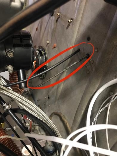 New mixture cable hole.