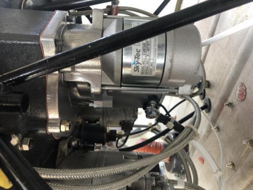 Starter mounted and rewired.