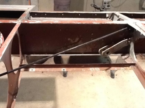 Questionable cross brace - cracked.