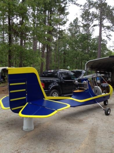 Tail feathers and radiators installed.