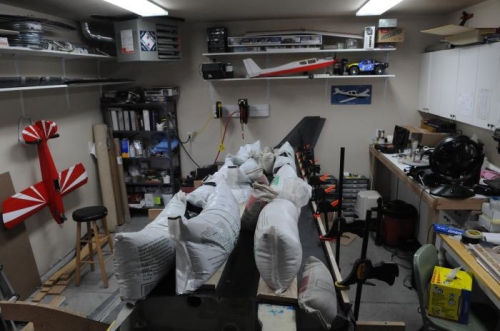 All done.  Lots of lead shot bags, sand bags and clamps