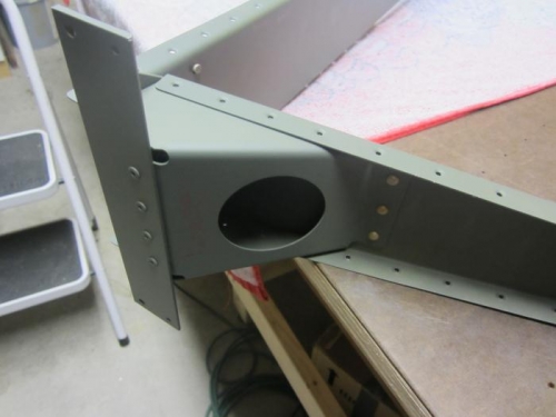 Attached rudder brace