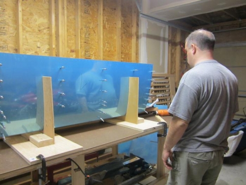 Prepping to drill flange holes