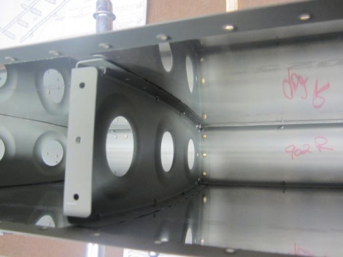 Middle ribs attached prior to assembly