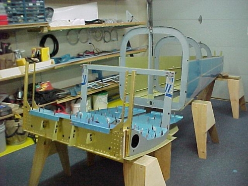 The center section and the tail section after disassembly