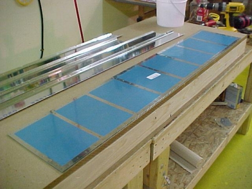 Aileron Skins ready for stiffeners