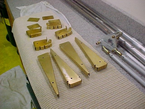 Aileron parts alodined and ready to prime