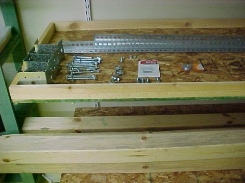 Wing jig hardware and 4x4 posts (below)