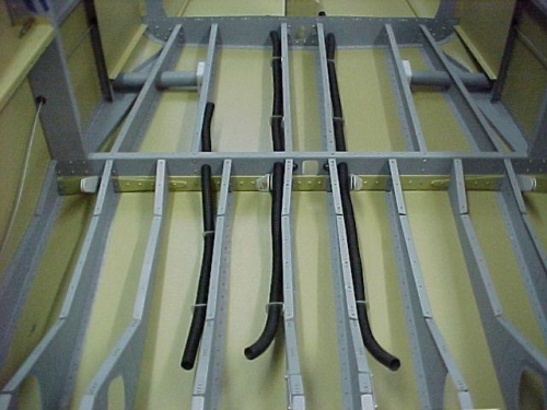 3 conduit runs for wiring.  Note the clips to hold the conduit in place.