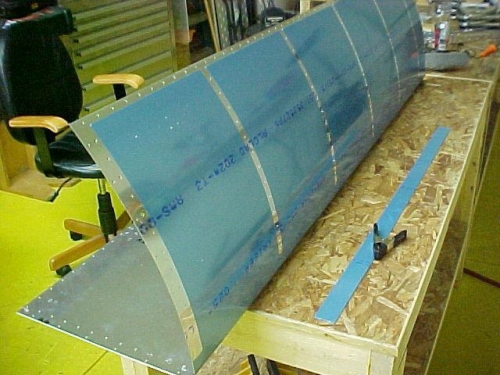 Blue plastic removed from the leading edges