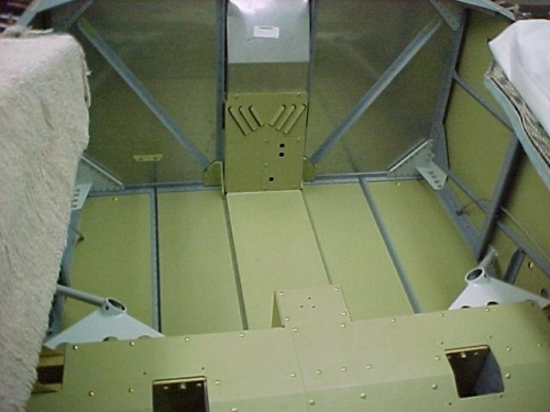 Forward fuselage covers installed.