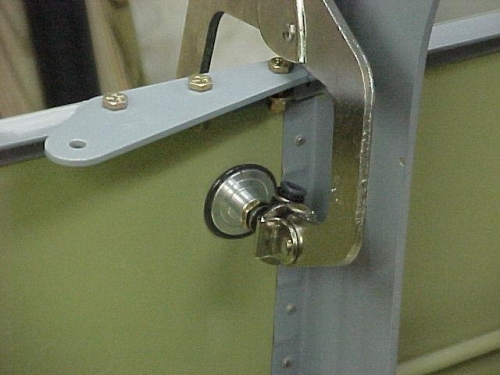 The static port is attached with pro-seal and clamped in place till it sets.