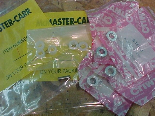 The parts delivery form McMaster-Carr