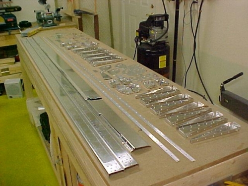 Flap and aileron parts ready to prime!