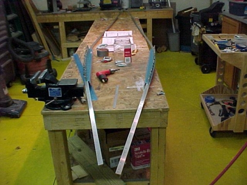 Longerons Bent and aft deck attached