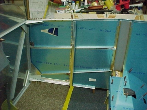 The forward bulkheads are attached.