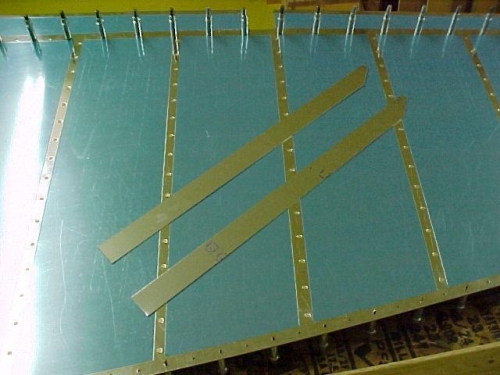 Rudder bottom attachment strips