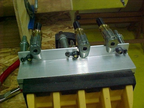 Attach bracket clamped and ready to drill rivet holes