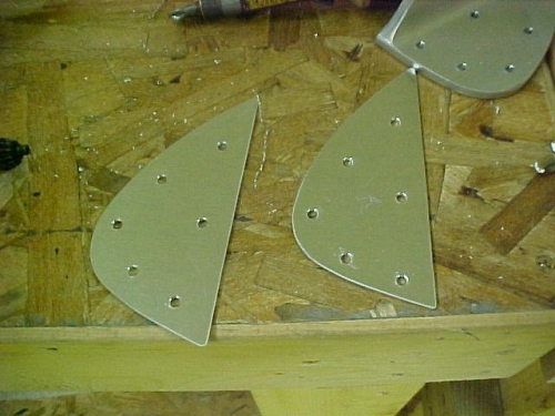 T-410 Reinforcement brackets drilled and deburred