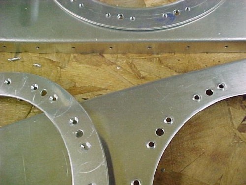 Stiffener rings countersunk and end rib dimpled