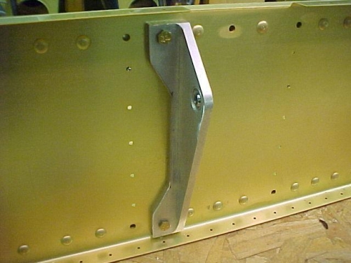 The F-633 control column mounts all trimmed and installed on the bulkhead