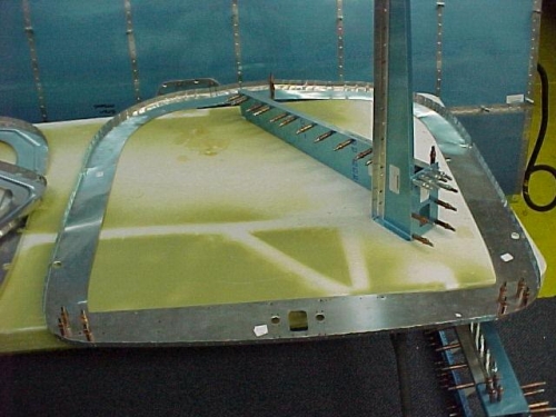 The larger F-706 Bulkhead and the Bellcrank support ribs