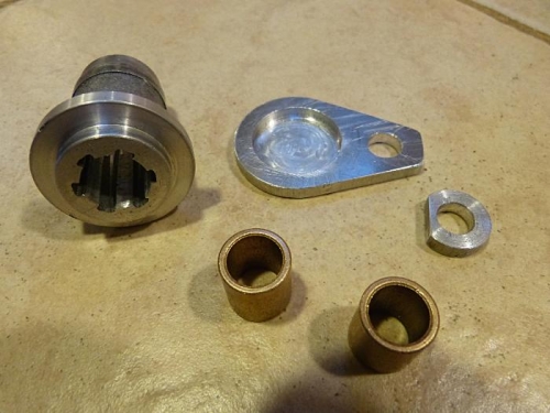 Cut down distributor housing, top cover, spacer, and bushings