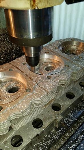 Machining head to fit VW cylinders