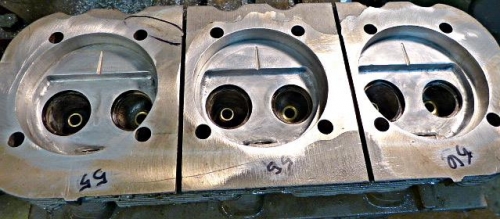Initial combustion chamber  machining done