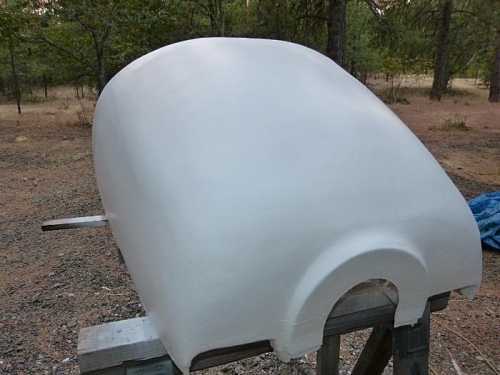 Lower cowling primer painted