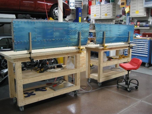 Skins Installed on Skeleton with Clecos