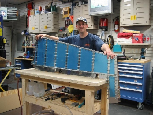 My Rudder Assembly in Progress (for the FAA)