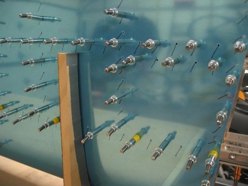 Holes Marked After Drilling