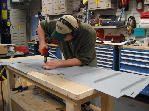 Back Riveting Stiffeners to Skin