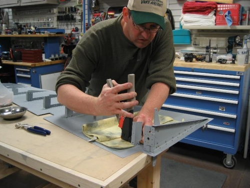 Blind Riveting Shear Clips to Stiffeners