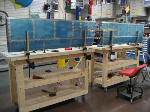 Began Riveting Skins