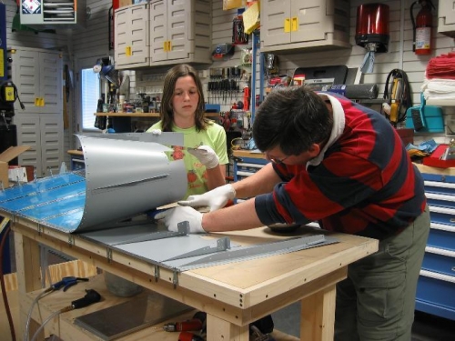 Joining the Skins with Pop Rivets