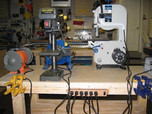 Added Power Strip to 2nd Workbench