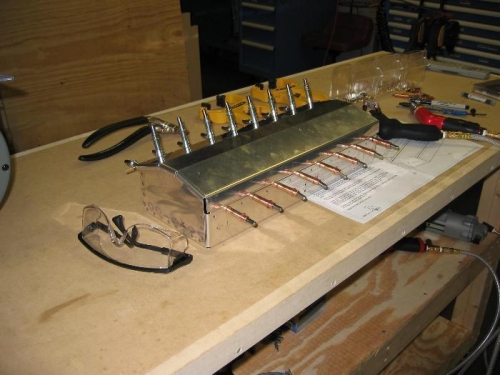 Toolbox Lid Clecoed in Place