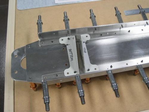 Close-up of Lower Rudder Hinge Brackets