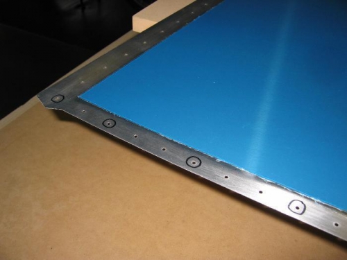 Marked Holes On Bottom Row Not to be Dimpled