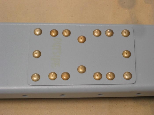 Rivets on Hinge Doubler