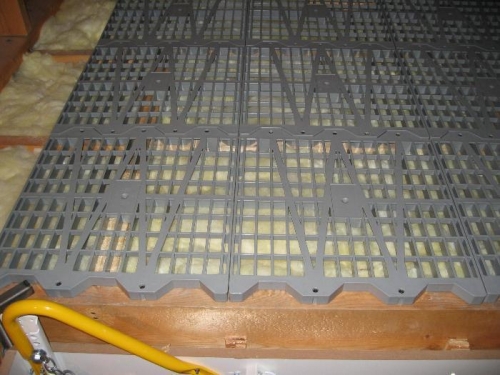 Close-up of Attic Dek Panels