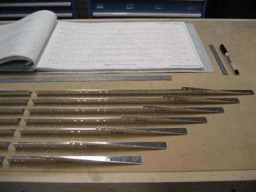 R-1015 Stiffeners, Left Side, A-G