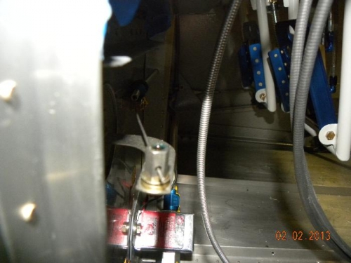 cabin heat B nut close-up