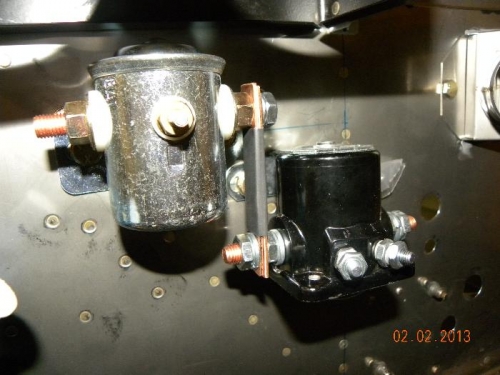 Copper bus bar with some heat shrink tubing