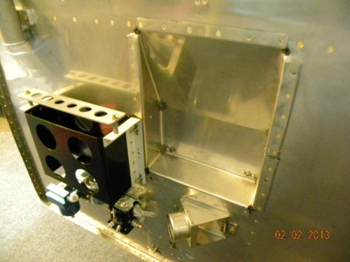 Firewall recess riveted in place