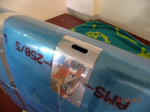 Hand Cut and Deburred this Slot for the stall warner device tab