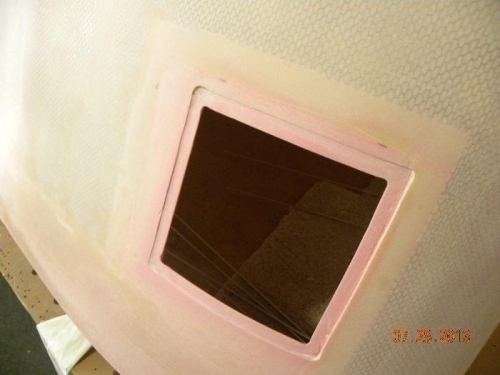 Oil door cutout removed and edges recessed for lid