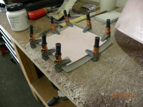 epoxied the cutout portion to the back of the fiberglass lid for extra strength